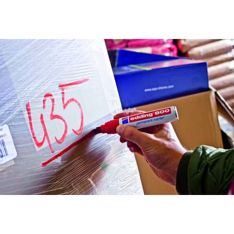 Marcatore permanente edding 800 punta scalpello 4-12 mm nero E-800 001